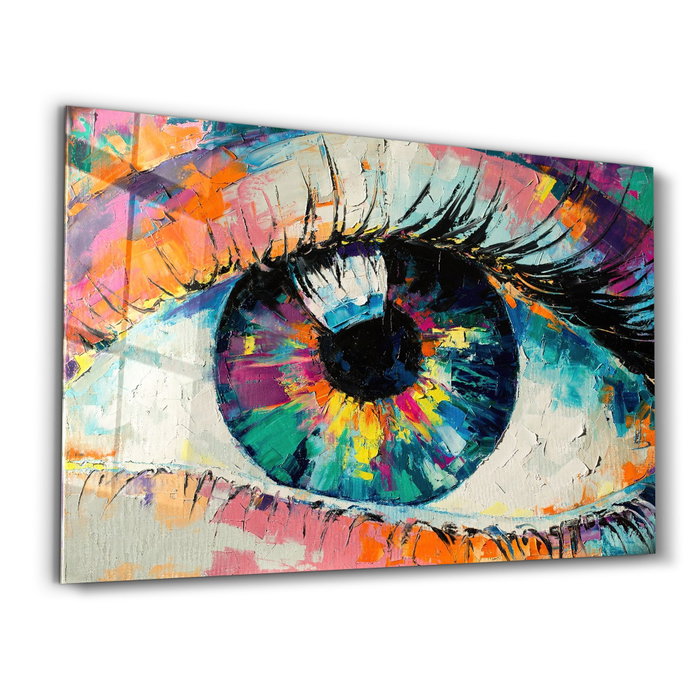 Wallity Pintura Decorativa de Vidrio Templado Multicolor 46 x 72 cm